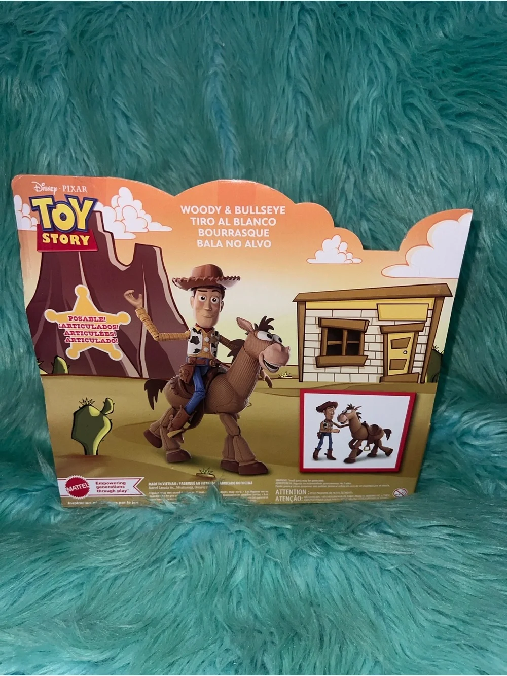New Woody's Roundup Woody & Bullseye Toy Set - Brown & Blue